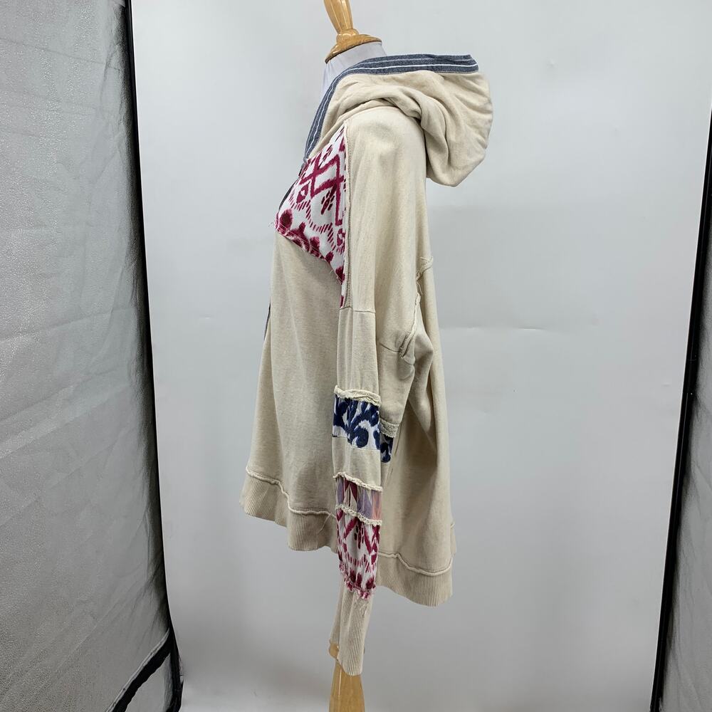 Pilcro Hoodie Womens XL Extra Large Crafted Button Tribal Oversized Pullover - Picture 4 of 11
